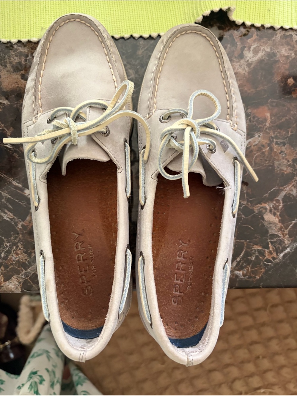 Sperry Top-Sider Women’s Boat Shoes - Size 8M - Stone Gray Leather - STS81167